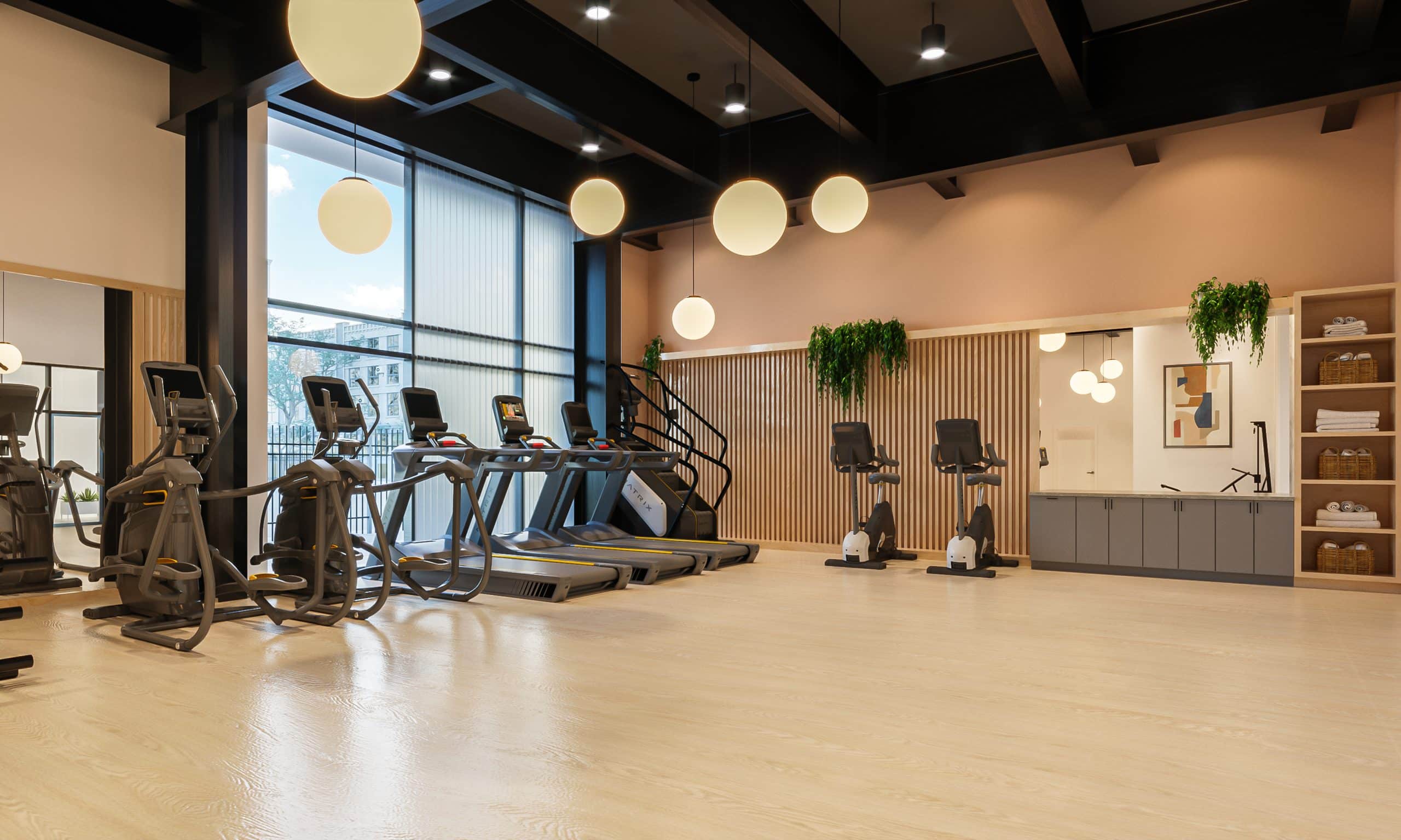 Fitness center in apartment in Shadyside Pittsburgh